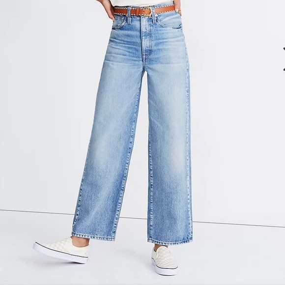 Madewell Denim - Rivet and Thread(MADEWELL)High-Rise Wide-Leg Jeans in Mason Wash Size 24